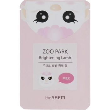 Тканевая маска для лица с экстрактом козьего молока для сияния кожи The Saem Zoo Park Brightening Lamb 25 мл (8806164127797)