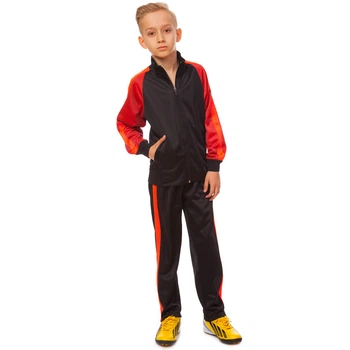Костюм спортивный детский Zelart Sport LD-6803T рост 145-155 см (32) Black-Orange-Red