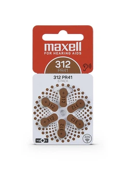 Maxell PR41 (312) 6BS Zinc Air для слухових апаратів