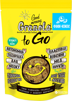 Упаковка гранолы Good morning Granola to Go Финик + Кокос 6 шт х 140 г (64820192180117)