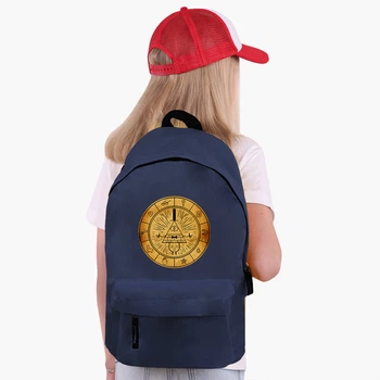 Рюкзак детский Гравити Фолз Билл Шифр (Gravity Falls Bill Cipher) (9263-2627) 17 л Темно-синий
