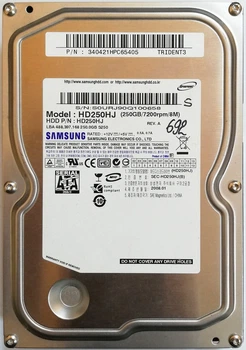Жесткий диск для компьютера Samsung SpinPoint 250GB 3.5" 8MB 7200rpm 3Gb/s (HD250HJ) SATAII Б/У