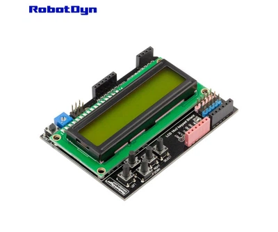 Модуль дисплей LCD з клавіатурою для ардуіно Robotdyn Зелений