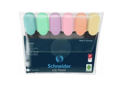 Набор из 6-ти маркеров Schneider Job 4.5 мм ассорти (S115097)