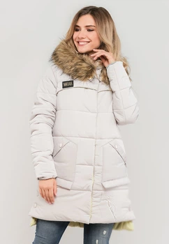 Зимняя куртка с мехом Modniy OAZIS 40-42 Жемчуг (90248/2 40-42)