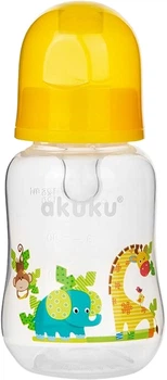 Бутылочка Akuku A0004 Yellow 0+ 125 мл (Akuku A0004) (5907644000043)