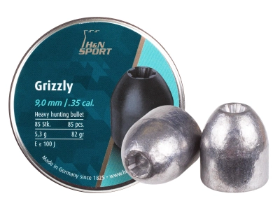 Свинцовые пули H&N Grizzly 5,3г 9 mm 85 шт (1453.02.39)