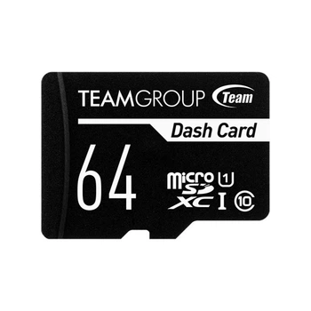 Карта памяти MicroSDXC 64GB UHS-I Class 10 Team Dash Card + SD-adapter (TDUSDX64GUHS03)