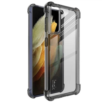 Чехол с усиленными углами IMAK Airbag MAX Case для Samsung Galaxy S21 (G991) - Transparent Black