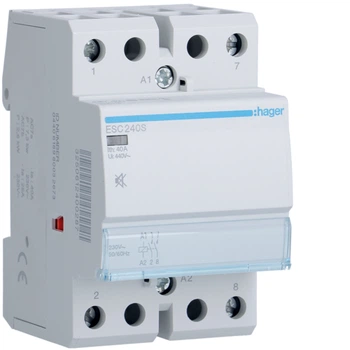 Контактор безшумний Hager ESC240S 40A, 2НВ, 230В