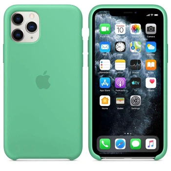 Чехол Silicone Сase для Iphone 11 Pro бампер накладка Spearmint