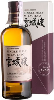 Виски односолодовый Nikka Miyagikyo 0.7 л 44.5% в подарочной коробке (4904230042242)