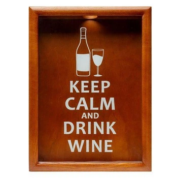 Копилка для винных пробок PRK-53 38х28 см. Keep calm and drink wine