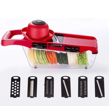 Безпечний мультислайсер для шатківниці овочів та фруктів Mandoline Slicer з контейнером 6 in 1