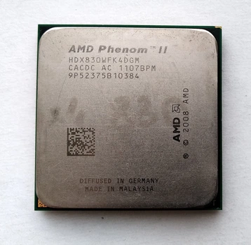 Процессор AMD Phenom II X4 830 2,8GHz sAM3 Tray 95w (HDX830WFK4DGM) Deneb Б/У
