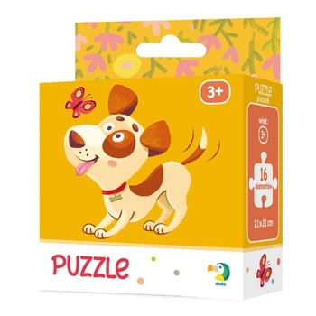 Дитячий пазл "Собачка з метеликом" DoDo Toys 300111, 16 елементів