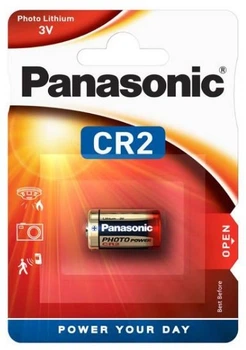 Літієва Батарейка Panasonic Lithium Power CR2 (CR-2L/1BP), 3V, блістер 1шт