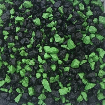 Щебень декоративный, зеленый/черный