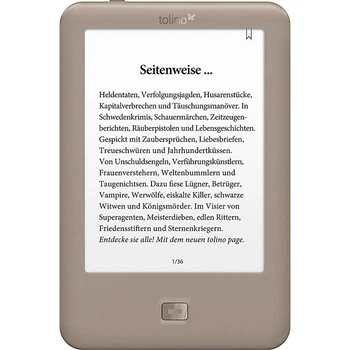 Сенсорная электронная книга Tolino Page 6” E-Ink Carta Grey