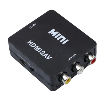 Конвертер HDMI на RCA (AV) CVBS адаптер видео с аудио 1080P HDV-610 AV-001 Black