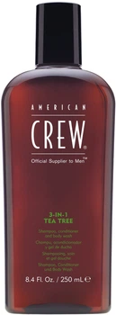 Шампунь для волосся та тіла American Crew Classic 3-в-1 Чайне дерево 250 мл (669316223079)