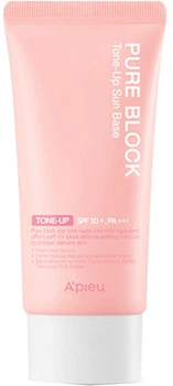 Солнцезащитная база под макияж с цветочными экстрактами A'Pieu Pure Block Tone-Up Sun Base SPF 50 / PA+++ 50 мл (8809581450653)