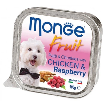MONGE DOG FRUIT паштет c курицей и малиной 100 г (70013215)