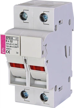 Роз'єднувач запобіжника ETI EFD 8 LED 2p 20А 400В 2520013