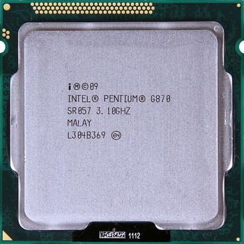 Процесор Intel Pentium Dual-Core G870 3.1GHz/3MB/5GT/s (SR057) s1155, tray