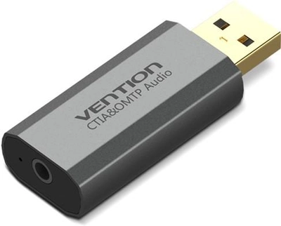 Звукова карта Vention USB Sound Card 7.1 Channel Gray (VAB-S19-H)