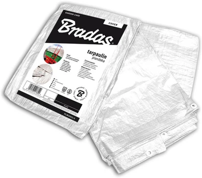 Тент Bradas посилений White 6х10 м 90 г/м² (PLW906/10)