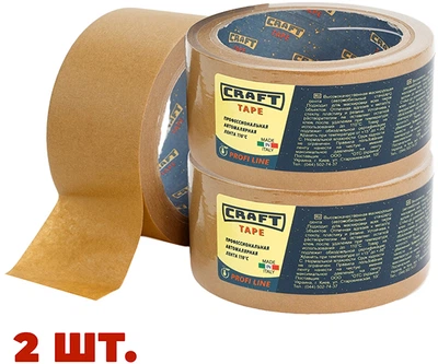 Набор авто-малярной ленты Craft Tape 110°С 50 мм х 25 м 2 шт коричневой (KOMPLEKT_MNC5025)