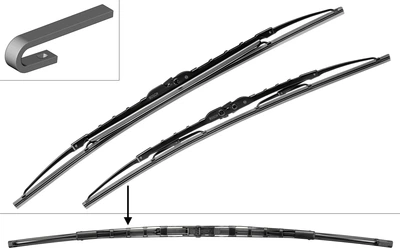 Щітка склоочисника Bosch Robert Twin зі спойлером (465 S) 475/475 мм 2 шт (3 397 001 465)