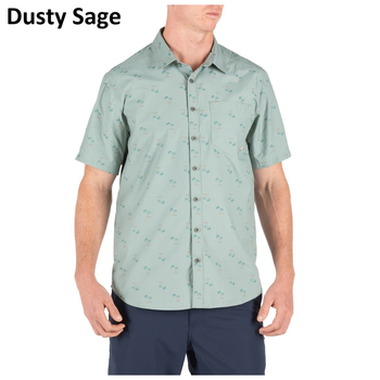 Сорочка 5.11 life's A BREACH SHORT SLEEVE SHIRT 71385 Medium, Dusty Sage