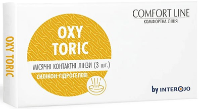 Торические контактные линзы Interojo OXY Toric Comfort Line (BC=8.6, DIA=14.2) 1 линза