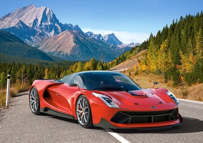 Кастор пазлы 500 Автомобиль в горах 47*33см, B-52967