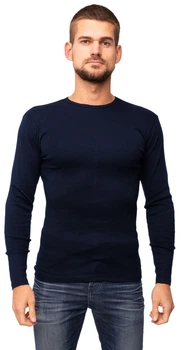 Футболка з довгим рукавом НатаЛюкс 21-1308 3XL Темно-синя (2113089402461)