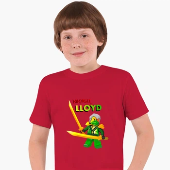 Детская футболка Лего Ниндзяго Ллойд Гармадон (LEGO Ninjago Masters of Spinjitzu Lloyd Montgomery Garmadon) (25186-2641) 158-164 см Хлопок Красный