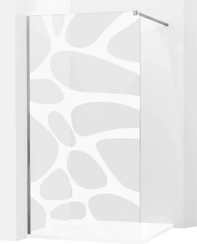Душевая стенка Mexen Walk-In Kioto волна 100х200см, хром (kioto-wave-chr-100)