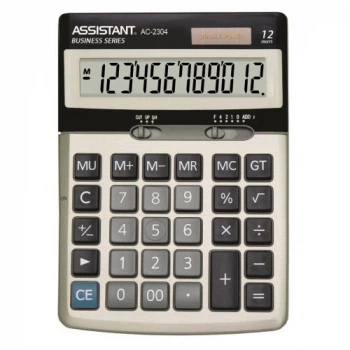Калькулятор ASSISTANT АС-2304 (сірий)