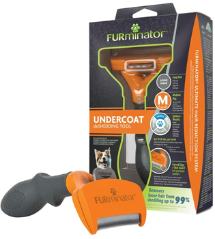Фурминатор для собак з довгою шерстю FURminator розмір M (691655) (4048422141068)