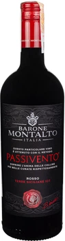 Вино Montalto Rosso Passivento Terre Siciliane IGP червоне напівсухе 0.75 л 13.5% (8030423003212)
