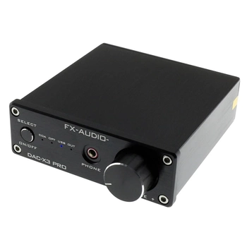 Цифро-аналоговый преобразователь и усилитель для наушников FX-AUDIO- DAC-X3 Pro Black