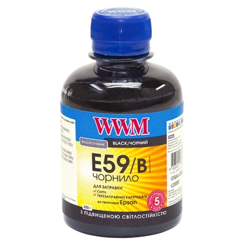 Чернила светостойкие для Epson T6031 Black C13T603100 WWM E59 Black 200г E59/B