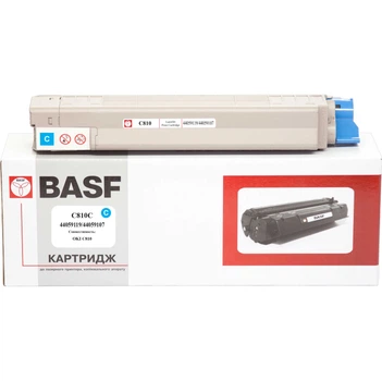 Картридж для OKI C 810 BASF 44059119/44059107 Cyan BASF-KT-C810C