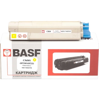 Картридж для OKI C 5650 BASF 43872305/43872321 Yellow BASF-KT-C5650Y