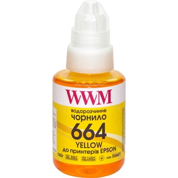 Чернила для EPSON 664 INK SET WWM 664 Yellow 140г E664Y