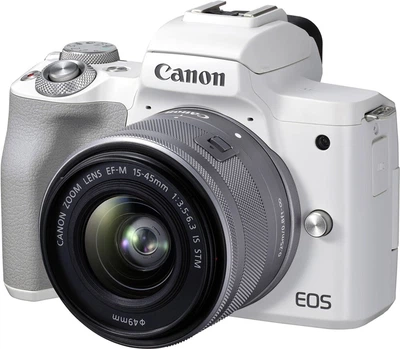 Фотоаппарат Canon EOS M50 Mark II + 15-45 IS STM Kit White (4729C028)