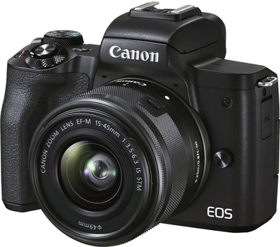Фотоаппарат Canon EOS M50 Mark II + 15-45 IS STM + SB130 + 16GB SD Kit Black (4728C058) Официальная гарантия!