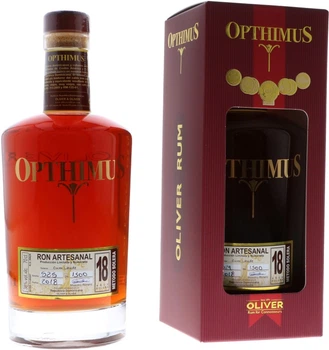 Ром Opthimus 18 років витримки в подарунковій упаковці 0.7 л 38% (7466871102244)